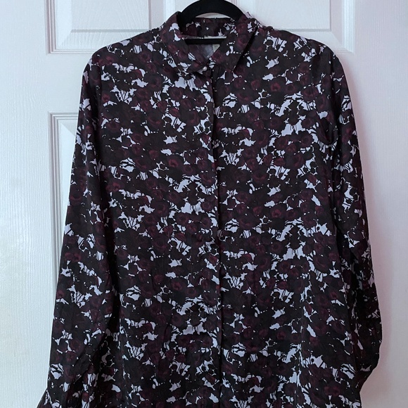Grunge floral silky shirt - Picture 4 of 6